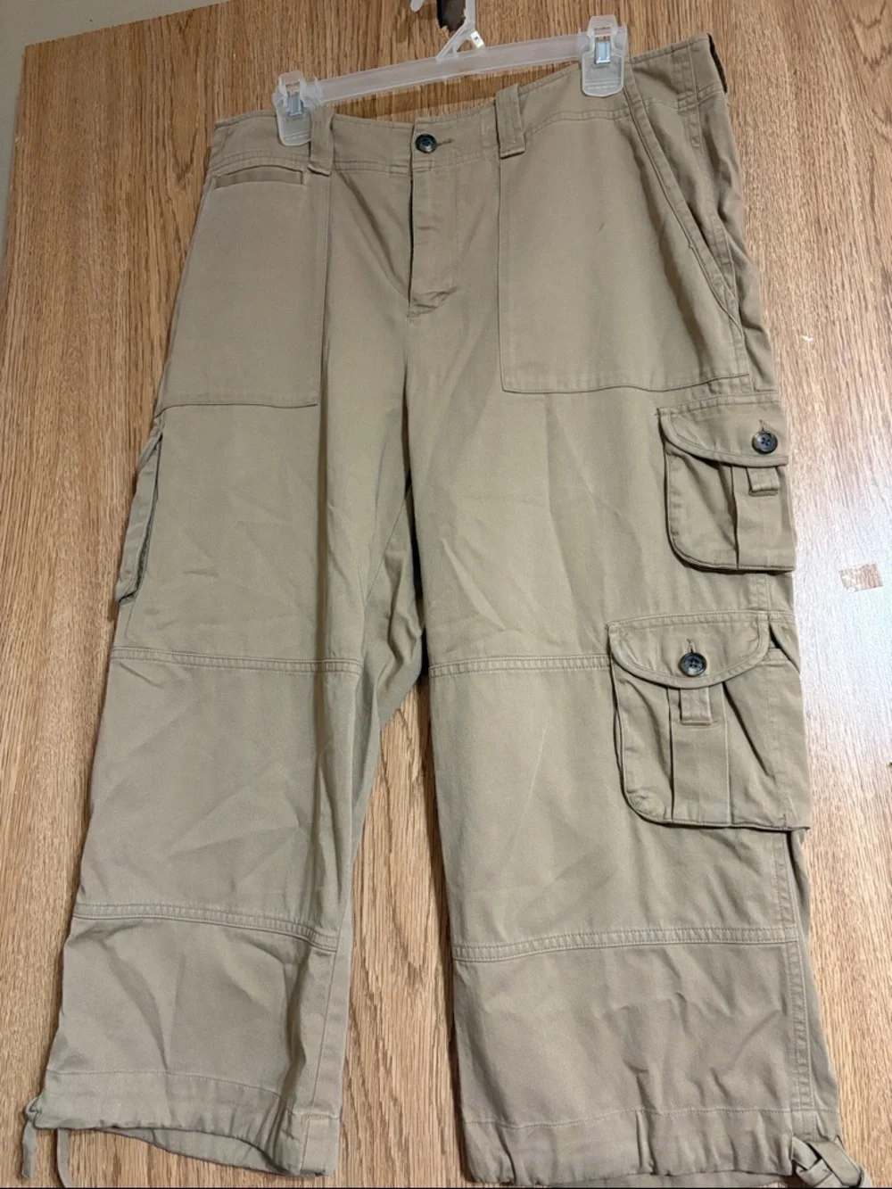 Ralph Lauren Neutral Tan Capris with Green Label